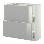 МЕТОД / ФОРВАРА Напольный шкаф с 2 ящиками - 80x37 см, Гревста нержавеющ сталь, белый МЕТОД / ФОРВАРА Напольный шкаф с 2 ящиками - 80x37 см, Гревста нержавеющ сталь, белый