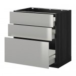 METOD напольн шкаф 3фрнт пнл/2низк/1ср ящ