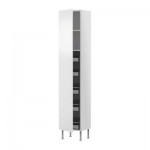 ФАКТУМ Высокий шкаф с ящиками/полками - Абстракт белый, 60x211x37 см ФАКТУМ Высокий шкаф с ящиками/полками - Абстракт белый, 60x211x37 см