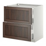 МЕТОД / ФОРВАРА Наполн шк 2 фрнт/3 средн ящ - белый, Эдсерум под дерево коричневый, 80x60 см МЕТОД / ФОРВАРА Наполн шк 2 фрнт/3 средн ящ - белый, Эдсерум под дерево коричневый, 80x60 см