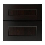 РАМШЁ Фронтальная панель глуб ящика,2 шт - черно-коричневый, 40x57 см РАМШЁ Фронтальная панель глуб ящика,2 шт - черно-коричневый, 40x57 см