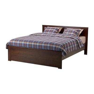 Brusali Bed Frame 140x200 Cm, Ikea Germany Bed Sizes