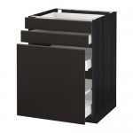 МЕТОД / МАКСИМЕРА Нплн шк с вдв мдл/2 фрнт - под дерево черный, Кунгсбакка антрацит, 60x60 см МЕТОД / МАКСИМЕРА Нплн шк с вдв мдл/2 фрнт - под дерево черный, Кунгсбакка антрацит, 60x60 см