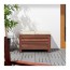 ÄPPLARÖ садовая скамья с ящиком коричневая морилка 80x41x44 cm
