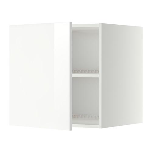 МЕТОД Верх шкаф на холодильн/морозильн - белый, Рингульт глянцевый белый, 60x60 см