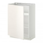 METOD напольный шкаф с полками белый/Веддинге белый 60x39.2x88 cm
