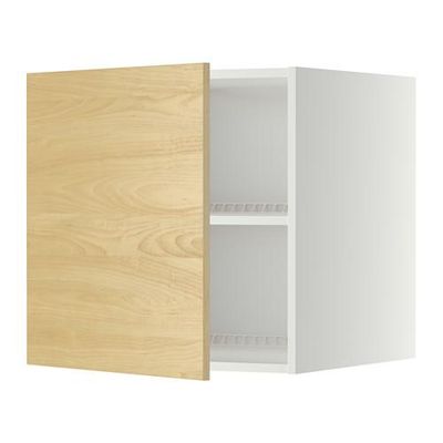 МЕТОД Верх шкаф на холодильн/морозильн - 60x60 см, Тингсрид под березу, белый