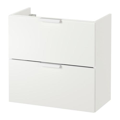 GODMORGON шкаф для раковины с 2 ящ белый 60x32x58 cm