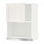МЕТОД Навесной шкаф для СВЧ-печи - 60x80 см, Сэведаль белый, белый