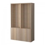 БЕСТО Комбинация для хранения с дверцами - под беленый дуб БЕСТО Комбинация для хранения с дверцами - под беленый дуб