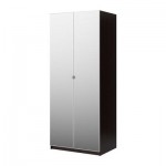 ПАКС Гардероб 2-дверный - Пакс Аурланд , черно-коричневый, 100x38x236 см, плавно закрывающиеся петли ПАКС Гардероб 2-дверный - Пакс Аурланд , черно-коричневый, 100x38x236 см, плавно закрывающиеся петли