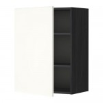 METOD шкаф навесной с полкой черный/Хэггеби белый 60x80 см
