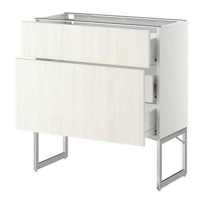 МЕТОД / ФОРВАРА Наполн шк 2 фрнт/3 средн ящ - 80x37x60 см, Росдаль белый ясень, белый МЕТОД / ФОРВАРА Наполн шк 2 фрнт/3 средн ящ - 80x37x60 см, Росдаль белый ясень, белый