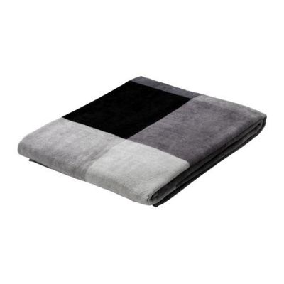 БРУНКРИСЛА Простыня банная - черный/серый