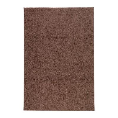 АЛЛЕРСЛЕВ Ковер, длинный ворс - коричневый, 133x195 см