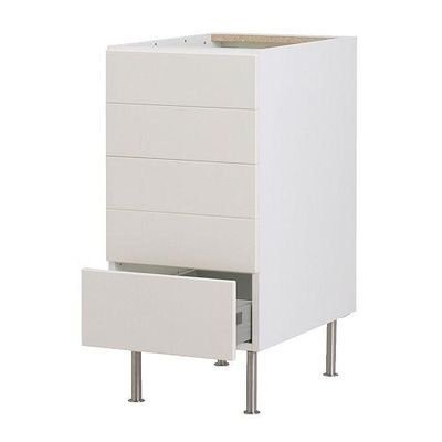 ФАКТУМ Напольный шкаф с 5 ящиками - Аплод белый, 60 см