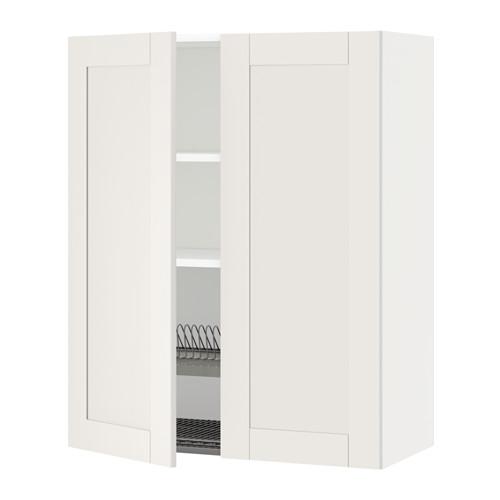 МЕТОД Навесной шкаф с посуд суш/2 дврц - белый, Сэведаль белый, 80x100 см МЕТОД Навесной шкаф с посуд суш/2 дврц - белый, Сэведаль белый, 80x100 см