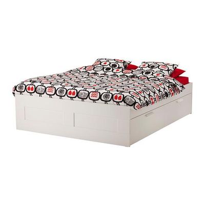 Brimnes Bed Frame With Storage, Ikea Queen Size Bed Frame With Drawers
