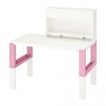 PÅHL стол с дополнительным модулем белый/розовый 96x58 cm