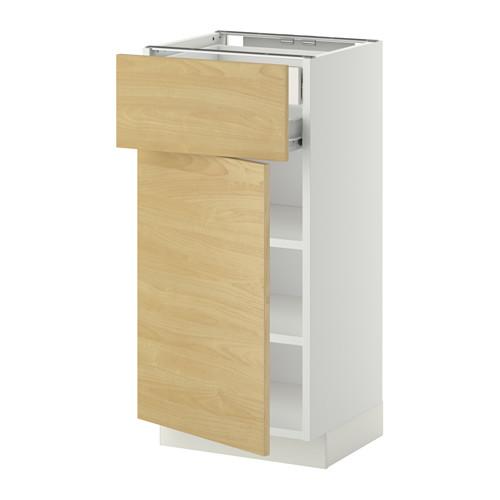 МЕТОД / ФОРВАРА Напольн шкаф двр/фр пнл/плк/2низ ящ - белый, Тингсрид под березу, 40x37 см МЕТОД / ФОРВАРА Напольн шкаф двр/фр пнл/плк/2низ ящ - белый, Тингсрид под березу, 40x37 см