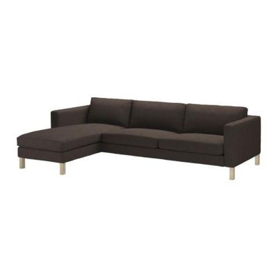 КАРЛСТАД 3-местный диван и козетка - Корндаль коричневый