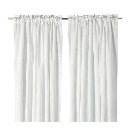 Hillmari Curtains 1 Pair 702 913 12, Best White Curtains From Ikea In India