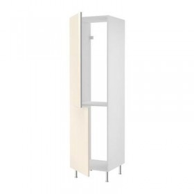 ФАКТУМ Высок шкаф д холодильн/мороз - Абстракт кремовый, 60x233 см