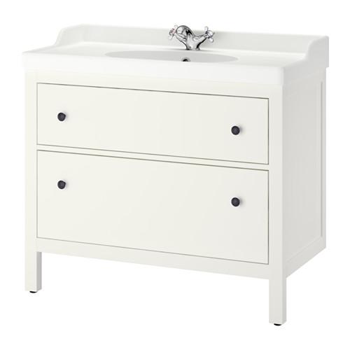 HEMNES/RÄTTVIKEN шкаф для раковины с 2 ящ белый