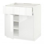 МЕТОД / МАКСИМЕРА Нплн шк д/врч пнл/ящ/плк/2дв - белый, Рингульт глянцевый белый, 80x60 см