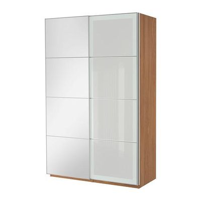 ПАКС Гардероб с раздвижными дверьми - зеркальное стекло, 150x66x236 см ПАКС Гардероб с раздвижными дверьми - зеркальное стекло, 150x66x236 см
