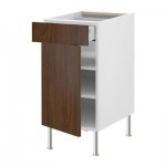 ФАКТУМ Напольн шкаф с полкой/ящиком/дверью - Валла под грецкий орех, 40 см