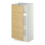 МЕТОД Напольный шкаф с полками - 40x37 см, Тингсрид под березу, белый МЕТОД Напольный шкаф с полками - 40x37 см, Тингсрид под березу, белый