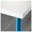 ЛИННМОН / АДИЛЬС Стол - белый/синий