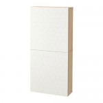 БЕСТО Навесной шкаф с 2 дверями - под беленый дуб/вассвикен белый