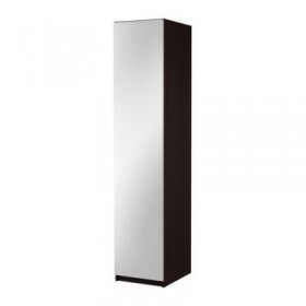 ПАКС Гардероб с 1 дверью - Пакс Викедаль , черно-коричневый, 50x60x201 см, плавно закрывающиеся петли