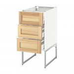 МЕТОД / МАКСИМЕРА Нплн шк 3 фрнт/3 средн ящика - белый, Торхэмн естественный ясень, 40x60x60 см МЕТОД / МАКСИМЕРА Нплн шк 3 фрнт/3 средн ящика - белый, Торхэмн естественный ясень, 40x60x60 см