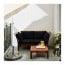 ÄPPLARÖ 2-местный модульный диван, садовый коричневая морилка/Холло черный