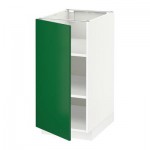 МЕТОД Напольный шкаф с полками - 40x60 см, Флэди зеленый, белый