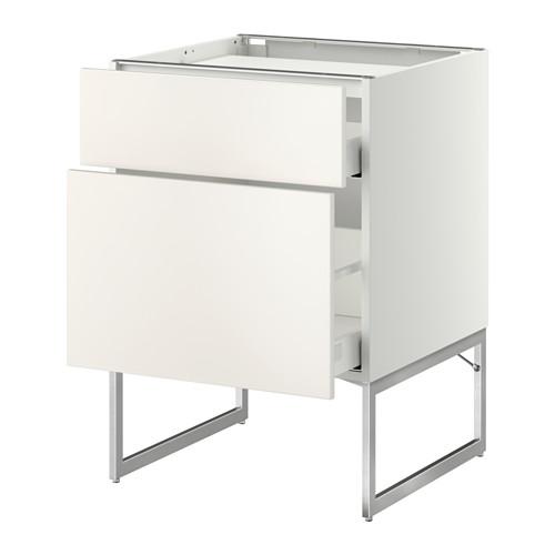 МЕТОД / МАКСИМЕРА Напольн шкаф/2фронт пнл/3ящика - -, Веддинге белый, 60x60x60 см МЕТОД / МАКСИМЕРА Напольн шкаф/2фронт пнл/3ящика - -, Веддинге белый, 60x60x60 см