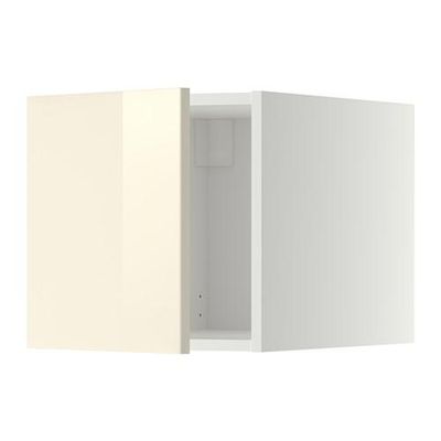 МЕТОД Верхний шкаф - Рингульт глянцевый кремовый, белый МЕТОД Верхний шкаф - Рингульт глянцевый кремовый, белый