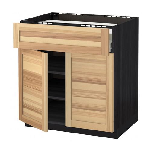 МЕТОД / ФОРВАРА Нплн шк д/врч пнл/ящ/плк/2дв - под дерево черный, Торхэмн естественный ясень МЕТОД / ФОРВАРА Нплн шк д/врч пнл/ящ/плк/2дв - под дерево черный, Торхэмн естественный ясень