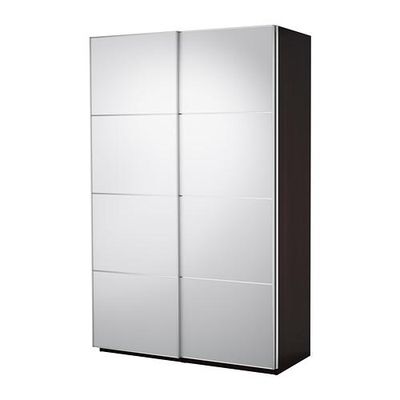 ПАКС Гардероб с раздвижными дверьми - зеркальное стекло, 150x44x236 см ПАКС Гардероб с раздвижными дверьми - зеркальное стекло, 150x44x236 см