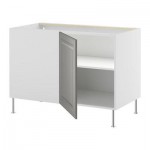 ФАКТУМ Угловой напольный шкаф с полкой - Лидинго серый ФАКТУМ Угловой напольный шкаф с полкой - Лидинго серый