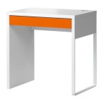 МИККЕ Письменный стол - белый/оранжевый