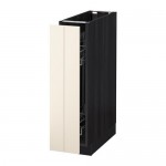 МЕТОД Напол шкаф/выдв внутр элем - Хитарп белый с оттенком, под дерево черный