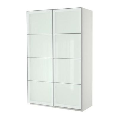 ПАКС Гардероб с раздвижными дверьми - белый, 150x44x236 см ПАКС Гардероб с раздвижными дверьми - белый, 150x44x236 см