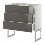 МЕТОД / ФОРВАРА Нплн шк 3 фрнт/3 средн ящика - 80x37x60 см, Рингульт глянцевый серый, белый МЕТОД / ФОРВАРА Нплн шк 3 фрнт/3 средн ящика - 80x37x60 см, Рингульт глянцевый серый, белый