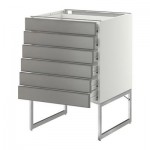 МЕТОД / ФОРВАРА Напольн шкаф 6фронт пнл/6 низ ящ - 60x60x60 см, Будбин серый, белый МЕТОД / ФОРВАРА Напольн шкаф 6фронт пнл/6 низ ящ - 60x60x60 см, Будбин серый, белый