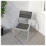 ШЭЛЛАНД Садовый стол и 2 легких кресла - Шэлланд темно-серый/светло-серый