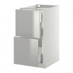 МЕТОД / ФОРВАРА Наполн шк 2 фрнт/3 средн ящ - белый, Гревста нержавеющ сталь, 40x60 см МЕТОД / ФОРВАРА Наполн шк 2 фрнт/3 средн ящ - белый, Гревста нержавеющ сталь, 40x60 см